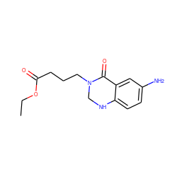 CCOC(=O)CCCN1CNc2ccc(N)cc2C1=O ZINC000013800977