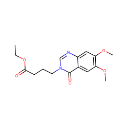 CCOC(=O)CCCn1cnc2cc(OC)c(OC)cc2c1=O ZINC000013800958