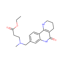 CCOC(=O)CCN(C)Cc1ccc2c3c(c(=O)[nH]c2c1)CCCN3 ZINC000118733664