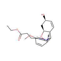 CCOC(=O)CCN1CC[C@@]23C=C[C@H](O)C[C@@H]2Oc2c(OC)ccc(c23)C1 ZINC000039293234