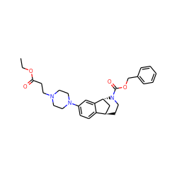 CCOC(=O)CCN1CCN(c2ccc3c(c2)[C@H]2C[C@H]3CCN2C(=O)OCc2ccccc2)CC1 ZINC001772582321