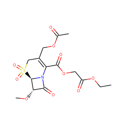 CCOC(=O)COC(=O)C1=C(COC(C)=O)CS(=O)(=O)[C@@H]2[C@@H](OC)C(=O)N12 ZINC000026570985