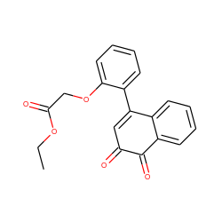 CCOC(=O)COc1ccccc1C1=CC(=O)C(=O)c2ccccc21 ZINC000013443876