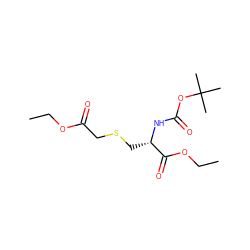 CCOC(=O)CSC[C@H](NC(=O)OC(C)(C)C)C(=O)OCC ZINC000004013929