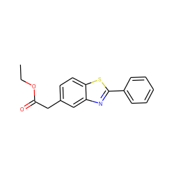 CCOC(=O)Cc1ccc2sc(-c3ccccc3)nc2c1 ZINC000000325458