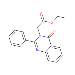 CCOC(=O)Cn1c(-c2ccccc2)nc2ccccc2c1=O ZINC000000892019