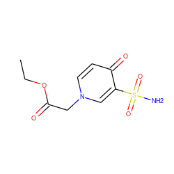 CCOC(=O)Cn1ccc(=O)c(S(N)(=O)=O)c1 ZINC000095561321