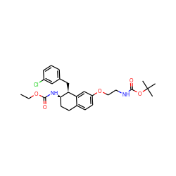 CCOC(=O)N[C@@H]1CCc2ccc(OCCNC(=O)OC(C)(C)C)cc2[C@@H]1Cc1cccc(Cl)c1 ZINC000142394298