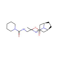 CCOC(=O)N1[C@H]2CC[C@@H]1C[C@@H](NCCNC(=O)N1CCCCC1)C2 ZINC000101505630