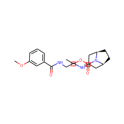 CCOC(=O)N1[C@H]2CC[C@@H]1C[C@@H](NCCNC(=O)c1cccc(OC)c1)C2 ZINC000101505672