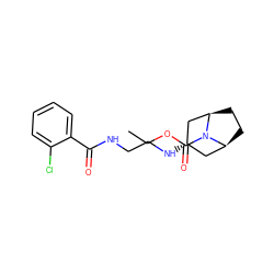 CCOC(=O)N1[C@H]2CC[C@@H]1C[C@@H](NCCNC(=O)c1ccccc1Cl)C2 ZINC000101505668