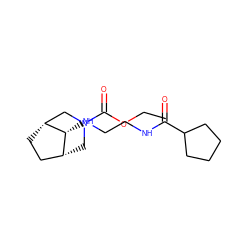 CCOC(=O)N1C[C@@H]2CC[C@H](C1)[C@@H]2NCCNC(=O)C1CCCC1 ZINC000103228761