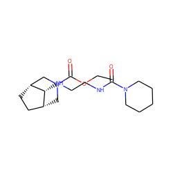 CCOC(=O)N1C[C@@H]2CC[C@H](C1)[C@@H]2NCCNC(=O)N1CCCCC1 ZINC000103227223