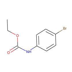 CCOC(=O)Nc1ccc(Br)cc1 ZINC000000397330