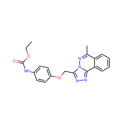 CCOC(=O)Nc1ccc(OCc2nnc3c4ccccc4c(C)nn23)cc1 ZINC000001060503