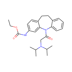 CCOC(=O)Nc1ccc2c(c1)N(C(=O)CN(C(C)C)C(C)C)c1ccccc1CC2 ZINC000653810921