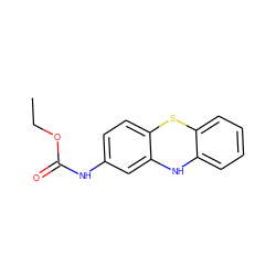 CCOC(=O)Nc1ccc2c(c1)Nc1ccccc1S2 ZINC000000360591