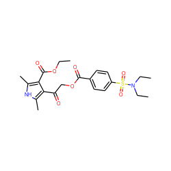 CCOC(=O)c1c(C)[nH]c(C)c1C(=O)COC(=O)c1ccc(S(=O)(=O)N(CC)CC)cc1 ZINC000003314242