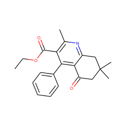 CCOC(=O)c1c(C)nc2c(c1-c1ccccc1)C(=O)CC(C)(C)C2 ZINC000000230363