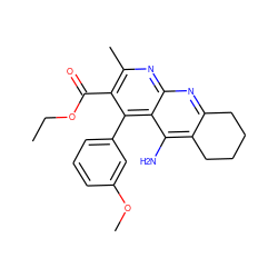 CCOC(=O)c1c(C)nc2nc3c(c(N)c2c1-c1cccc(OC)c1)CCCC3 ZINC000028968835