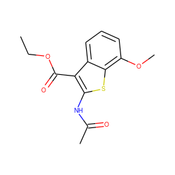 CCOC(=O)c1c(NC(C)=O)sc2c(OC)cccc12 ZINC000000102302