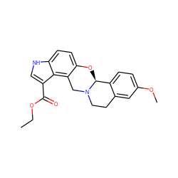 CCOC(=O)c1c[nH]c2ccc3c(c12)CN1CCc2cc(OC)ccc2[C@@H]1O3 ZINC000026156856