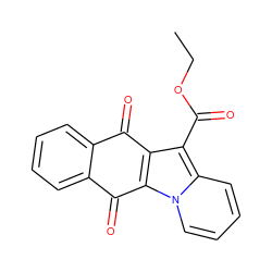 CCOC(=O)c1c2c(n3ccccc13)C(=O)c1ccccc1C2=O ZINC000000167718