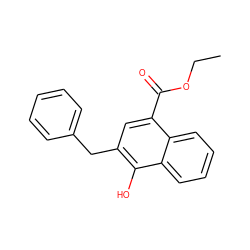 CCOC(=O)c1cc(Cc2ccccc2)c(O)c2ccccc12 ZINC000027197016