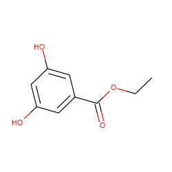 CCOC(=O)c1cc(O)cc(O)c1 ZINC000000338210