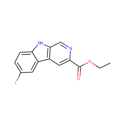 CCOC(=O)c1cc2c(cn1)[nH]c1ccc(I)cc12 ZINC000039376386