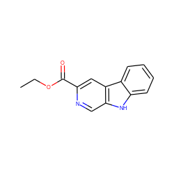 CCOC(=O)c1cc2c(cn1)[nH]c1ccccc12 ZINC000100640623