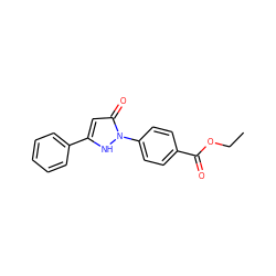 CCOC(=O)c1ccc(-n2[nH]c(-c3ccccc3)cc2=O)cc1 ZINC000006492112