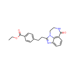 CCOC(=O)c1ccc(CCc2nc3cccc4c3n2CCNC4=O)cc1 ZINC000013858440