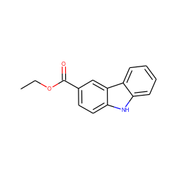 CCOC(=O)c1ccc2[nH]c3ccccc3c2c1 ZINC000002319505