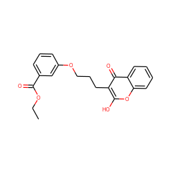 CCOC(=O)c1cccc(OCCCc2c(O)oc3ccccc3c2=O)c1 ZINC000013738200