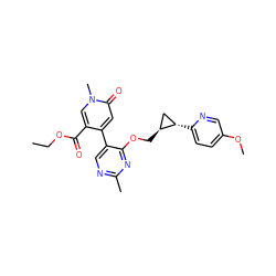 CCOC(=O)c1cn(C)c(=O)cc1-c1cnc(C)nc1OC[C@H]1C[C@@H]1c1ccc(OC)cn1 ZINC001772650461