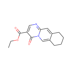 CCOC(=O)c1cnc2cc3c(cn2c1=O)CCCC3 ZINC000000216197