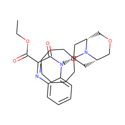 CCOC(=O)c1nc2ccccc2n([C@H]2C[C@H]3COC[C@@H](C2)N3C2CCCCCCC2)c1=O ZINC000114709932