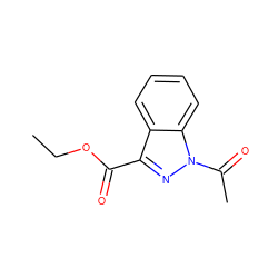 CCOC(=O)c1nn(C(C)=O)c2ccccc12 ZINC000072177313