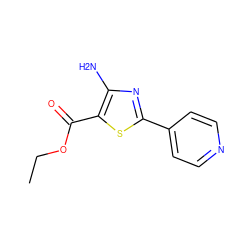 CCOC(=O)c1sc(-c2ccncc2)nc1N ZINC000169338424