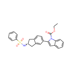 CCOC(=O)n1c(-c2ccc3c(c2)C[C@H](NS(=O)(=O)c2ccccc2)C3)cc2ccccc21 ZINC000028949484