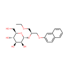 CCOC[C@@H](COc1ccc2ccccc2c1)O[C@H]1O[C@H](CO)[C@@H](O)[C@H](O)[C@@H]1O ZINC000103269548