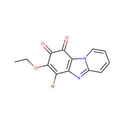 CCOC1=C(Br)c2nc3ccccn3c2C(=O)C1=O ZINC000103275896