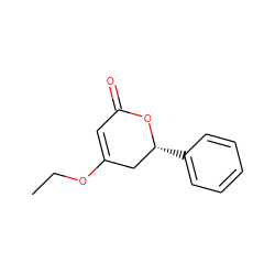 CCOC1=CC(=O)O[C@H](c2ccccc2)C1 ZINC000001577664