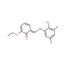 CCOC1=CC=C/C(=C\Nc2cc(C)cc(C)c2O)C1=O ZINC000100436511