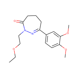 CCOCCN1N=C(c2ccc(OC)c(OC)c2)CCCC1=O ZINC001772649653