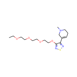 CCOCCOCCOCCOc1nsnc1C1=CCCN(C)C1 ZINC000013527348