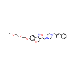 CCOCCOCCOc1ccc2c(c1)OC[C@@H]1C2=NO[C@H]1CN1CCN(C/C(C)=C/c2ccccc2)CC1 ZINC000028117339