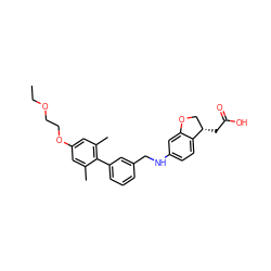 CCOCCOc1cc(C)c(-c2cccc(CNc3ccc4c(c3)OC[C@@H]4CC(=O)O)c2)c(C)c1 ZINC000059860698