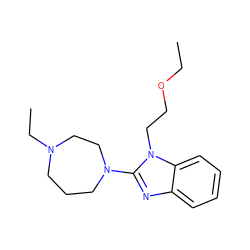 CCOCCn1c(N2CCCN(CC)CC2)nc2ccccc21 ZINC000038142535